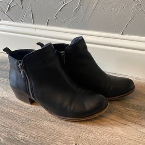Lucky Brand Women's Basel Leather Booties Size 9